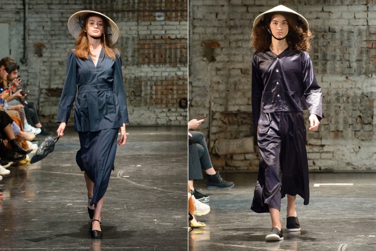 Non La has appeared on fashion runways of international brands as a unique accessory 